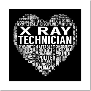 X Ray Technician Heart Posters and Art